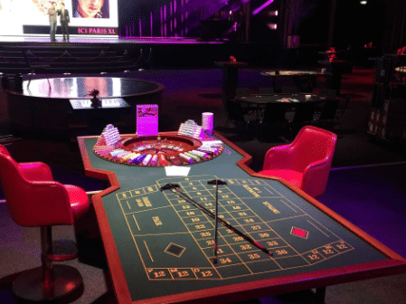 grote groene roulette tafel
